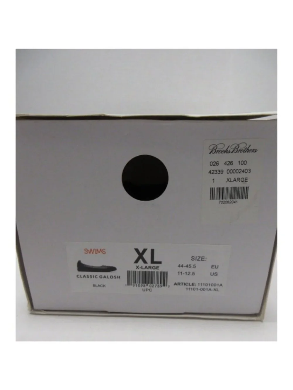 Swims Shoes XL Classic Galosh Waterproof Rubber Overshoe Slip On NEW